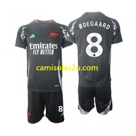 Camisolas de futebol Arsenal Odegaard 8 Criança Equipamento Alternativa 2024/25 Manga Curta